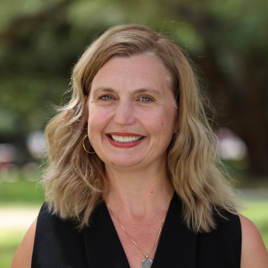 woman smiling