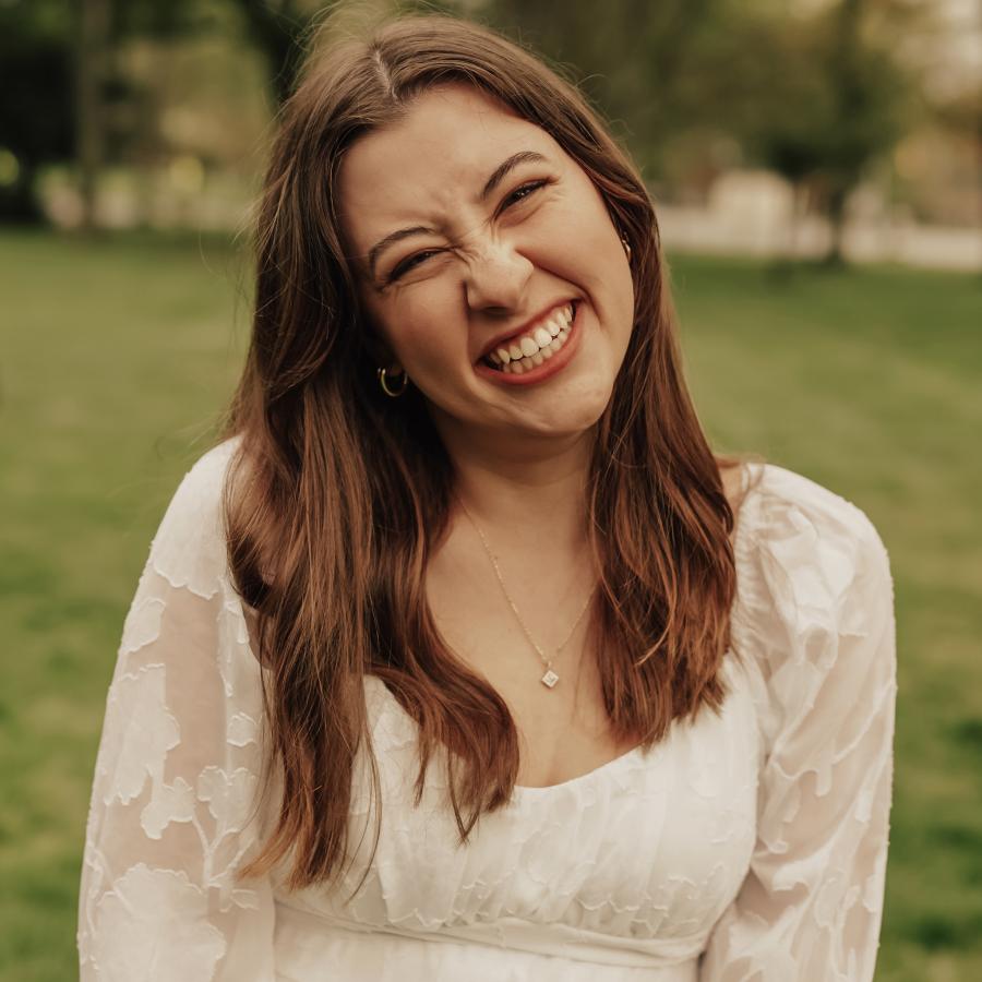 woman smiling