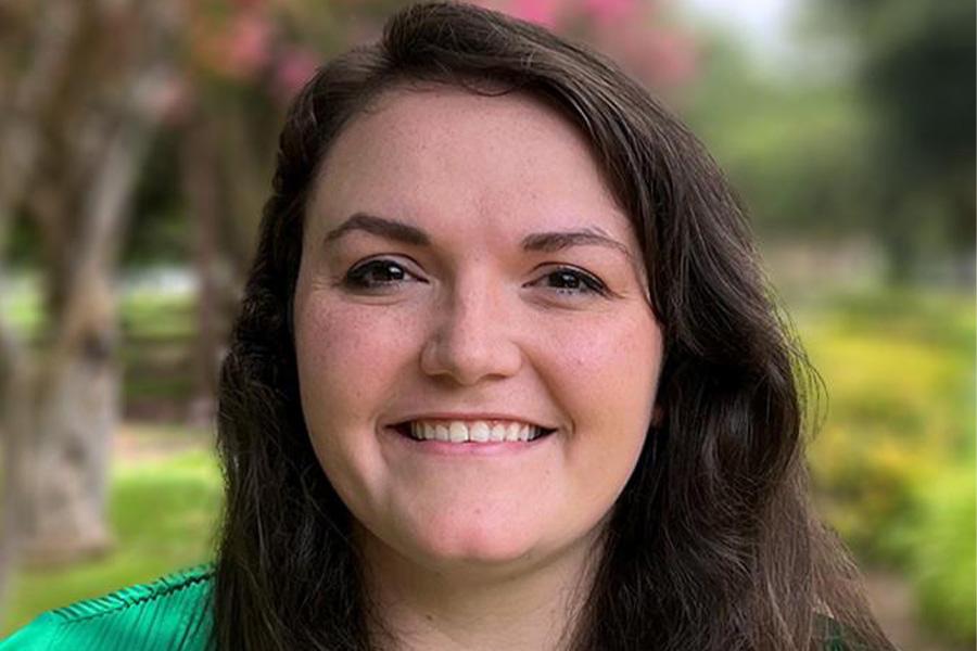 Kristen Howerton faces the camera smiling