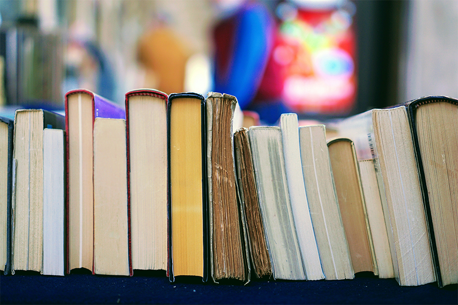 books on their side