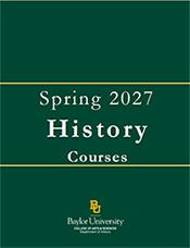 Department of History Spring 2027 Course Brochure